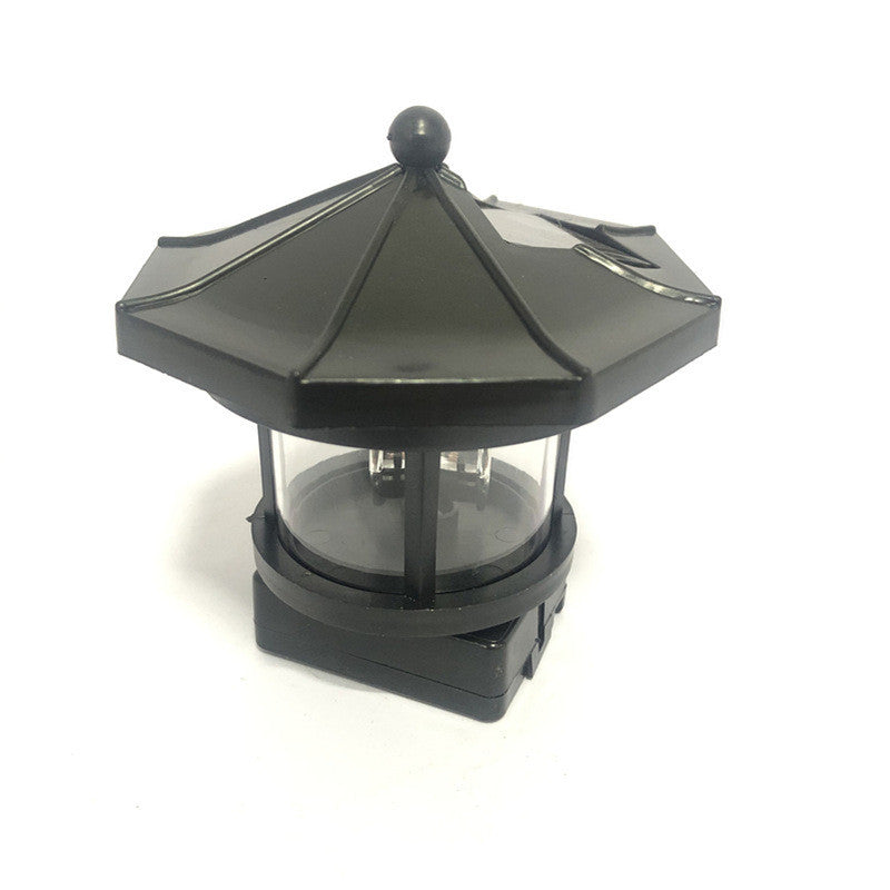 Faro solar giratorio para exteriores, patio, iluminación decorativa