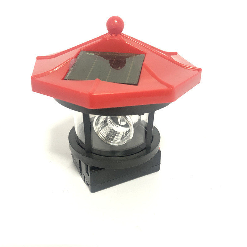 Faro solar giratorio para exteriores, patio, iluminación decorativa