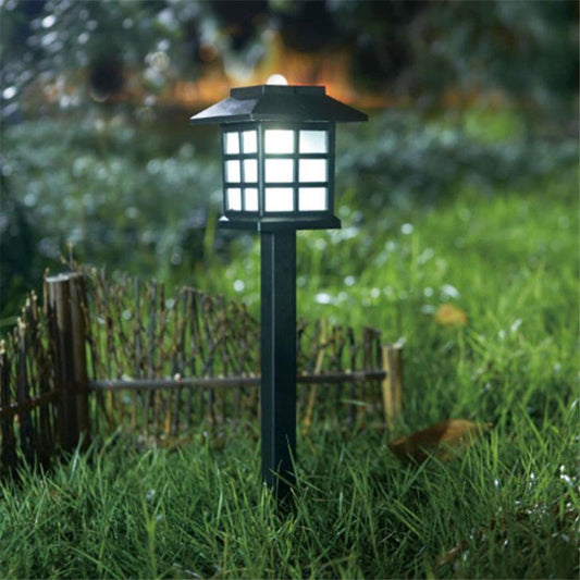 Luz solar de exteriores para césped